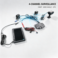 Système DVR mobile 4G 1 à 4 caméras avec alerte ADAS DMS, vue des angles morts, double carte SD, coupure de carburant à distance