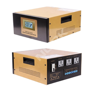 10KVA AVR Servo Régulateur de tension domestique automatique monophasé AC avec matériau en cuivre Affichage LED de fréquence 50Hz pour l'utilisation de TNS