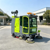 Balayeuse commerciale, balayeuse de voirie, machine de balayage avec capacité de nettoyage rapide pour les zones de stationnement