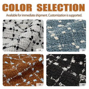 <span class=keywords><strong>Tissu</strong></span> en tweed <span class=keywords><strong>noir</strong></span> <span class=keywords><strong>et</strong></span> <span class=keywords><strong>blanc</strong></span> classique à carreaux 100% <span class=keywords><strong>tissu</strong></span> polyester adapté à la fabrication de manteaux en stock - Product Image 4