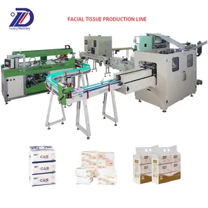 Offre Spéciale V plient la chaîne de production complètement automatique papier de soie faciale faisant la machine avec le dispositif stratifié par colle