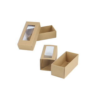Bán Buôn Tùy Chỉnh Nhỏ Kraft Tông Trượt Mở Hộp Cookie Biscuit Bao Bì Quà Tặng Giấy Ngăn Kéo Hộp Với Cửa Sổ - Product Image 6