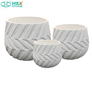 घर के बगीचे के लिए बड़े आकार के फाइबर मिट्टी मोगो प्लांटर्स और फूलों के बर्तन - Product Image 1