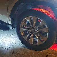 Luces de roca LED rojas IP67 impermeable Underglow rueda bien guardabarros luces para camiones sedanes coche SUV carrito de Golf