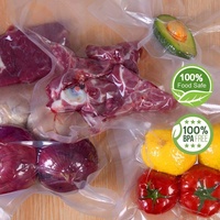 Pochette en plastique à impression personnalisée joint de stockage BOPE recycler les sacs d'emballage sous vide biodégradables pour aliments