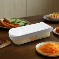 Multifunctionele handmatige fruit- en groentehakker, voedselhakker, duurzaam 7-in-1 keukenaccessoire, groentesnijder