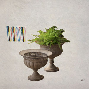 Jarrón de Suelo y Maceta de Hierro Vintage Estilo Shabby Chic, Diseño Europeo Antiguo, Hecho a Mano, para Decoración de Jardín - Product Image 3