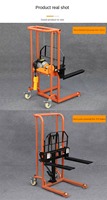 Micro carretilla elevadora de 1,2 m, apilador dinámico de 260kg, Palé hidráulico para coche, pequeños almacenes domésticos, carretilla Manual
