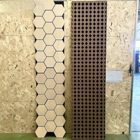 Panneaux muraux acoustiques en lattes de bois MDF Fibre de polyester Absorption acoustique Isolation phonique Décoration intérieure moderne pour hôtel