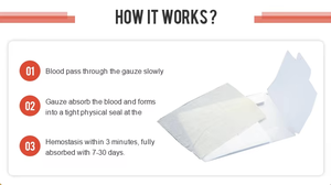 شاش طبي ثلاثي دقائق لوقف النزيف من السليلوز المؤكسد المتجدد، معقم بأكسيد الإيثيلين، حاصل على شهادة CE، مقاس 10×10 للعمليات الجراحية المثلى - Product Image 6