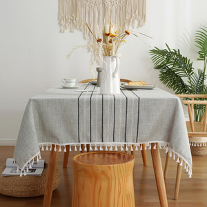 <span class=keywords><strong>Mantel</strong></span> moderno simple simétrico a rayas <span class=keywords><strong>mantel</strong></span> <span class=keywords><strong>de</strong></span> algodón y <span class=keywords><strong>lino</strong></span> <span class=keywords><strong>mantel</strong></span> <span class=keywords><strong>rectangular</strong></span> <span class=keywords><strong>de</strong></span> color sólido - Product Image 6
