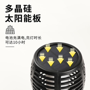 Lampe torche solaire Forest Shine, lumière LED extérieure, étanche, pour jardin, allée - Product Image 4