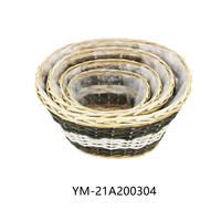 Panier de rangement en osier, pour fruits, pique-nique, produits durables, vente directe d'usine