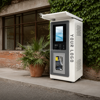 Distributeur d'eau RO personnalisé avec logo, paiement multi-mode, grande station de remplissage d'eau pour les collectivités, les villages et les commerces de détail