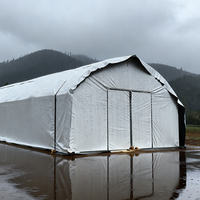 Serre tunnel agricole OEM d'usine en HDPE et polyester, 100% occultante, grande structure stable, facilement assemblable