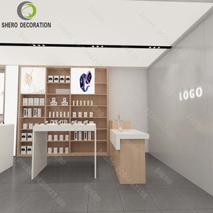 Custom Shop Furniture Manufacture Modern Phone Display Racks Wooden Phone Display Showcase for Shop Interior Design - Product Image 3