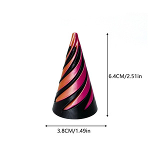 3D In Xoắn Ốc Hình Nón Đồ Chơi Kim Tự Tháp Điêu Khắc Sáng Tạo Căng Thẳng Giảm Fidget Spinner Bền Nhựa Lưu Niệm Vui Vẻ Đẩy Đồ Chơi - Product Image 4
