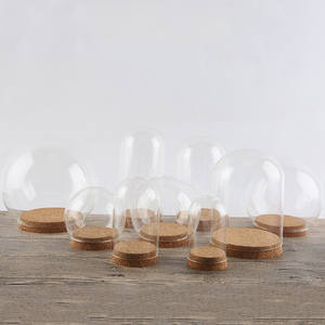 Großhandel Verschiedene Größen Glasglocke mit Korksockel Glasvase Ornament Dekoration mit Individuellem Logo - Product Image 4