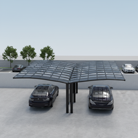 Abri de voiture en aluminium en forme de Y personnalisé, avec panneau de toiture en polycarbonate imperméable, abri extérieur pour villa et maison individuelle