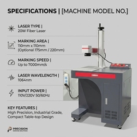 Machine de marquage laser à fibre CNC 300W refroidie par air pour métal, compatible avec le logiciel EZCAD, prend en charge les formats DXF, BMP, PLT