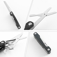 Couteau de poche pliable multifonction 7 en 1, acier 3CR13, outil de survie en plein air, camping, EDC, avec tournevis, couteau, ciseaux