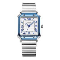 Montre SINOBI 9883 pour homme, luxe, quartz, étanche, style business, chiffres romains, lumineuse, design simple