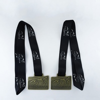 Medaglie Personalizzate Rettangolari per Triathlon, Logo Personalizzato, Medaglie in Metallo 3D, Piccolo MOQ per Eventi Sportivi di Club e Triathlon Scolastici