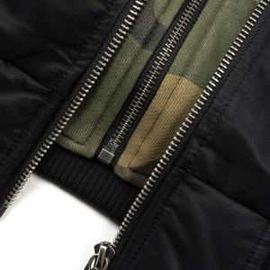 Felpa Bomber Mimetica Reversibile Personalizzata con Cappuccio e Zip Vestibilità Oversize da Uomo Moda Streetwear Casual Invernale Calda - Product Image 3