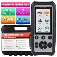 Escáner OBDII/OBD2 Android para MaxiDiag MD806 Pro, 1 Año de Garantía, Lectura/Borrado de Códigos de Sistema Completo, AutoScan en Tiempo Real, Herramienta de Diagnóstico Automotriz