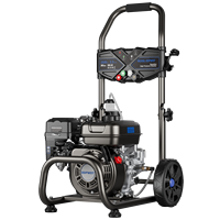 Nettoyeur haute pression portable à essence OHV 3500psi/240bar, 7hp, 4 buses réglables pour usage familial