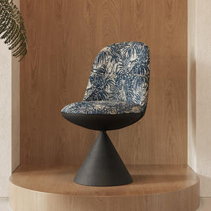 Fauteuil simple de style italien, fauteuil pivotant minimaliste, fauteuil de salon - Product Image 4