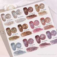 AMO Nouvelle Tendance Vernis Gel Liquide UV Scintillant Magnétique pour Nail Art DIY, Thérapie par Lumière LED, Végan, Sans HEMA, Non Toxique