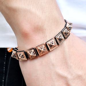 F421 plaqué or De Haute Qualité hommes 18K Or Dubaï Bijoux Charme Bracelet De Brazalete - Product Image 2