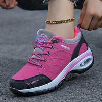 Nouvelles chaussures de sport pour femmes personnalisées en usine, logo personnalisé, chaussures de sport d'extérieur antidérapantes, semelles souples, chaussures à lacets augmentant la taille, chaussures athlétiques