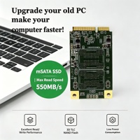 SSD mSATA de 256 GB, Velocidad Superior, Rentable, Firmware Optimizado, Rendimiento Estable, Tecnología SLC para Servidores de Computación Integrados