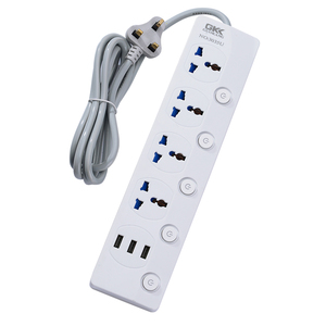 Куб удлинитель с 3 розетками переменного тока и 3 USB 3 портами розетка ЕС Настольный переключатель стандарта ЕС - Product Image 6