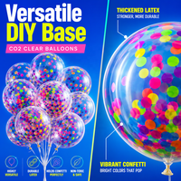 Vente en gros de ballons en latex transparents épais de 12 pouces, décoration de mariage, anniversaire, fête, ballons, globos