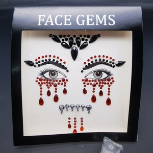 Nuevas gemas decorativas acrílicas para Halloween, <span class=keywords><strong>pegatinas</strong></span> faciales de resina ecológica con <span class=keywords><strong>diamantes</strong></span> de imitación, <span class=keywords><strong>pegatinas</strong></span> de cristal para la frente. - Product Image 6