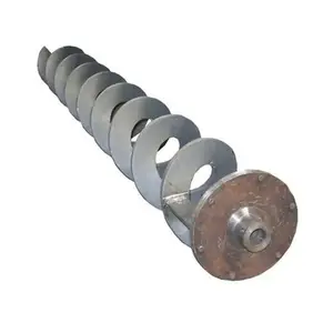 Large heavy duty spiral shaft for screw conveyor