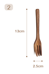 Cuillère en bois naturel réutilisable, cuillère à mesurer, thé, café, sucre, épices, ustensiles de cuisine, vaisselle, cuillère personnalisée - Product Image 2