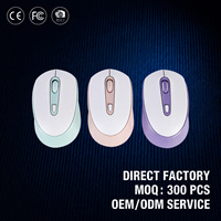 Souris de jeu sans fil USB 2,4 GHz, mini, ergonomique, ambidextre, haute précision, pour les joueurs professionnels