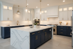 Grande dalle de quartz artificiel Vietnam Silver Wave – Plan de travail moderne pour cuisine et hôtel, design 3D, épaisseur 20 mm - Product Image 5