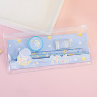 Rentrée des classes Cadeaux dessin animé mignon astronaute crayon gomme papeterie Kit pour enfants
