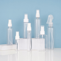 Vente en gros de flacons pulvérisateurs cosmétiques vides en PET de 10 ml à 200 ml, flacons de parfum, de lotion, de spray, avec pompe, recyclables