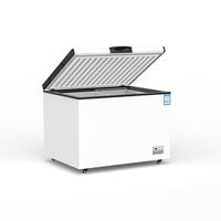 Congélateur coffre commercial d'occasion à température unique, à refroidissement direct, en acier inoxydable pour restaurant, supermarché et cuisine