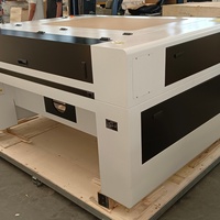 Machine de gravure et de découpe laser CO2 1390 avec lit à lames alvéolées, prête pour l'atelier, refroidisseur 550W, ventilateur, OEM, AI, refroidissement par eau