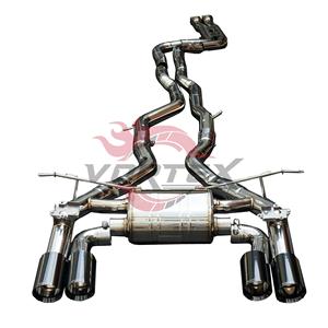 Système d'échappement Valvetronic Vortex SS304 pour BMW F87 M2 Competition S55 3.0T Performance Catback avec silencieux et embouts quadruples noirs - Product Image 4