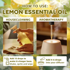 Aceite esencial de limón puro, aceite cítrico Natural para el bienestar de la aromaterapia del cabello de la piel con olor dulce fresco para difusor de caña - Product Image 4