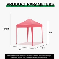 Carpa Plegable de Cuatro Patas para Publicidad Exterior, 2x2m, Reforzada, de Poliéster, para Eventos Grandes en Interiores/Exteriores