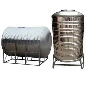 Wholesale customizable large capacity 1000 liter round stainless steel water tank